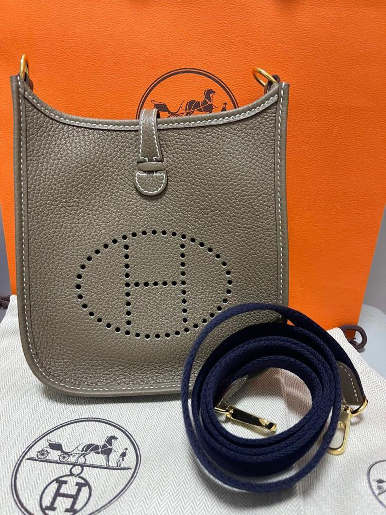 Hermes Mini Evelyn Etoupe
